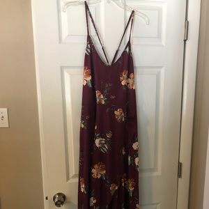 High low cross strap floral dress size XL